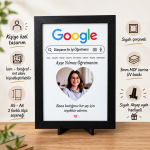Kişiye özel google öğretmen çerçevesi özellikleri